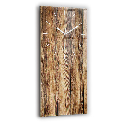 Modern vertical wall clock Wooden boards