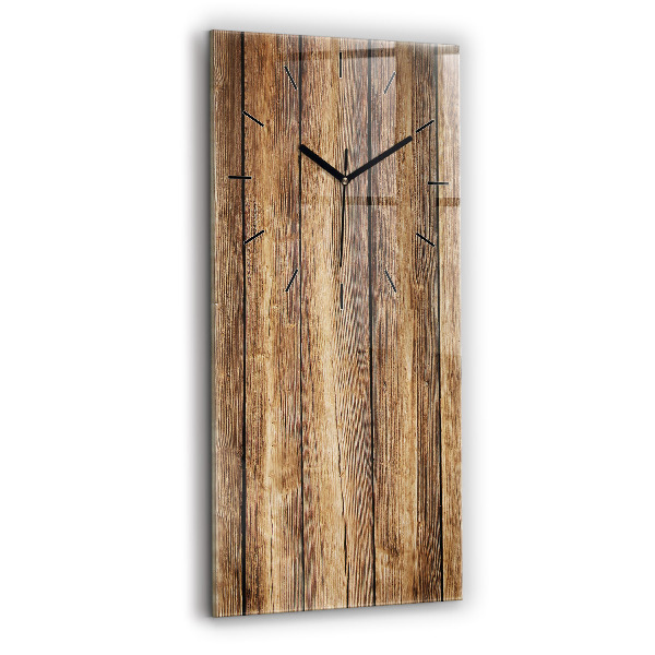 Modern vertical wall clock Wooden boards