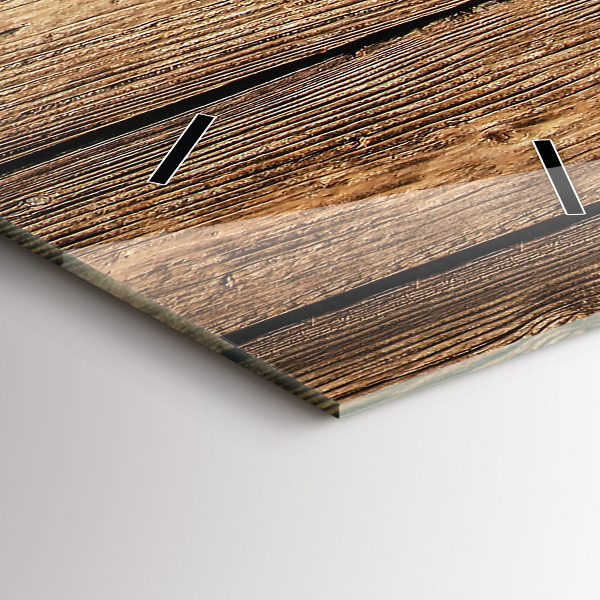 Modern vertical wall clock Wooden boards