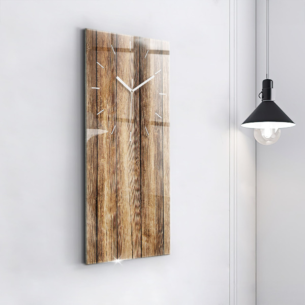 Modern vertical wall clock Wooden boards
