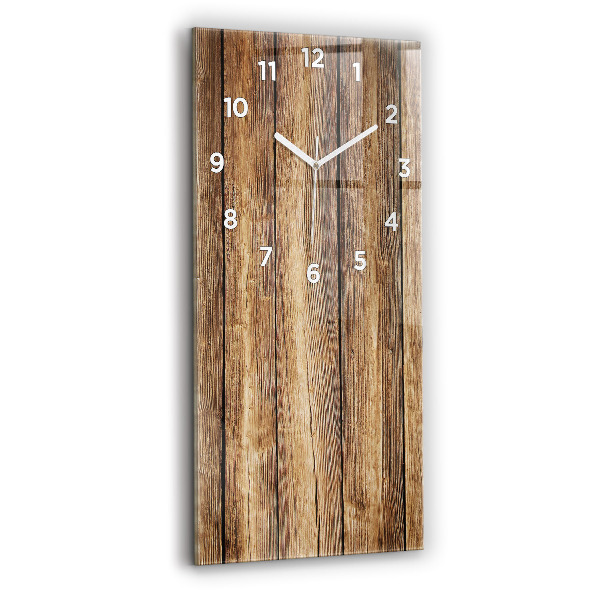 Modern vertical wall clock Wooden boards