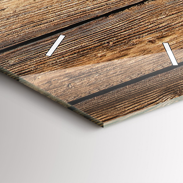 Modern vertical wall clock Wooden boards