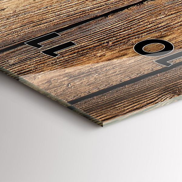 Modern vertical wall clock Wooden boards