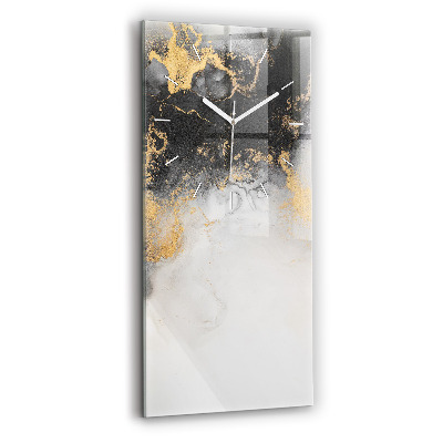 Modern vertical wall clock Artistic marble
