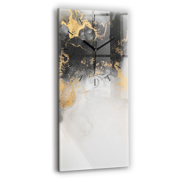 Modern vertical wall clock Artistic marble