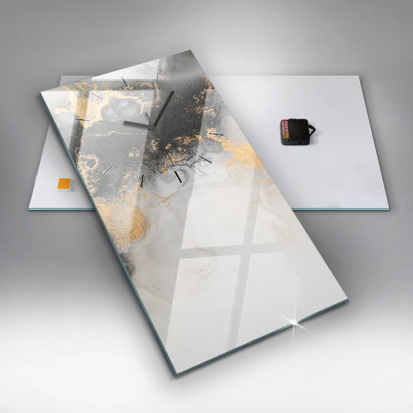 Modern vertical wall clock Artistic marble