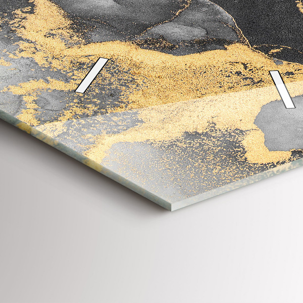 Modern vertical wall clock Artistic marble