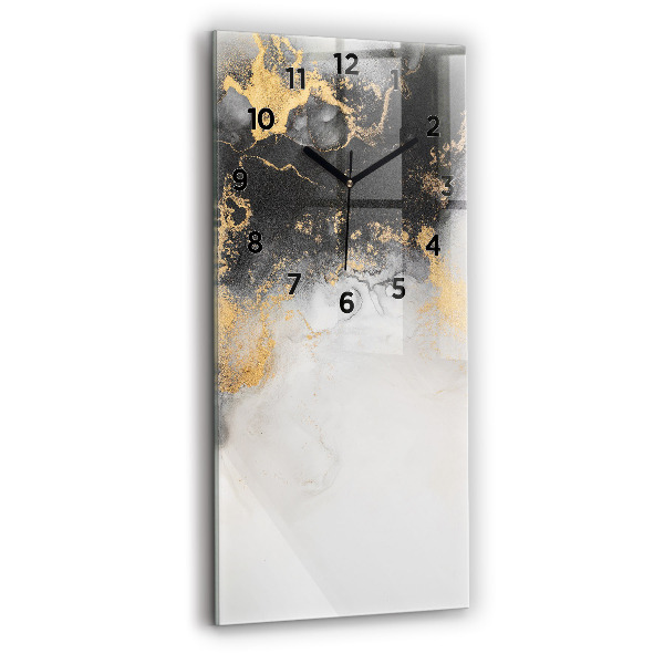 Modern vertical wall clock Artistic marble