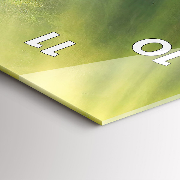 Modern vertical wall clock Waterfall and rocks