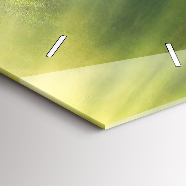 Modern vertical wall clock Waterfall and rocks