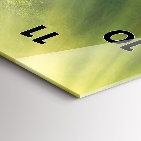 Modern vertical wall clock Waterfall and rocks