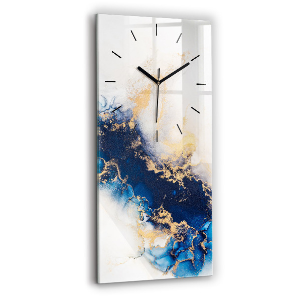 Modern vertical wall clock Marble pattern