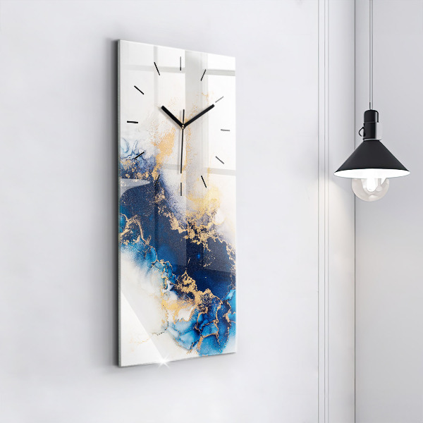 Modern vertical wall clock Marble pattern