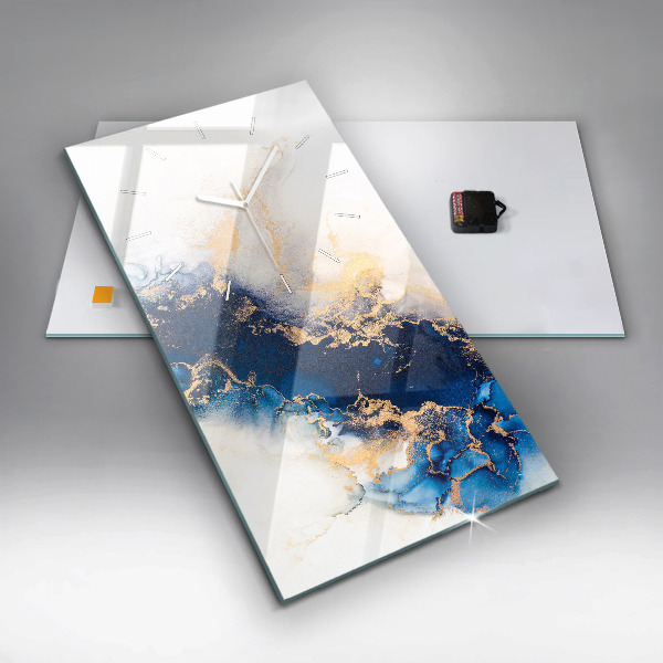 Modern vertical wall clock Marble pattern