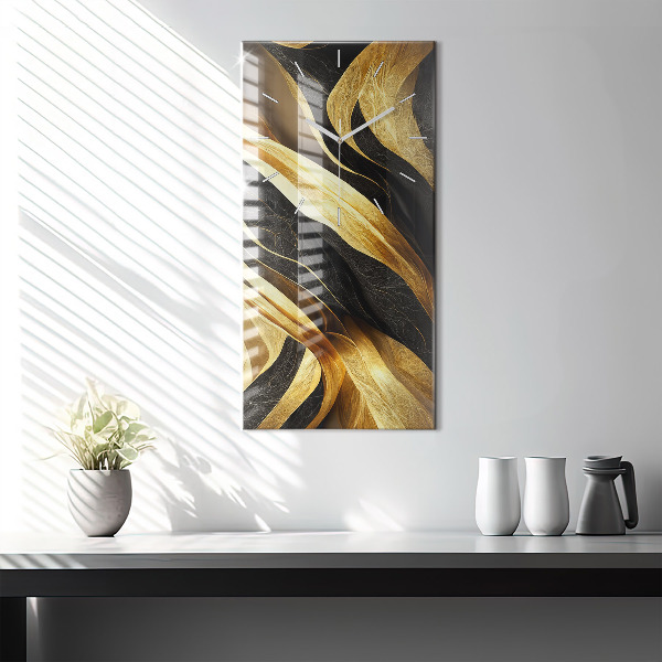 Modern vertical wall clock Elegant abstraction
