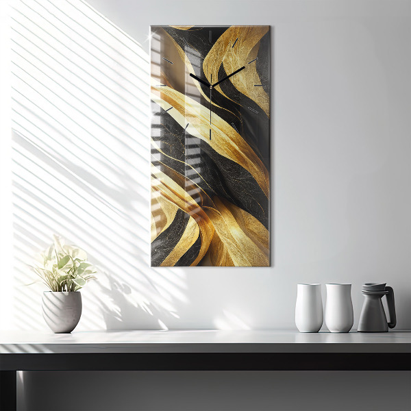 Modern vertical wall clock Elegant abstraction