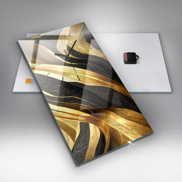Modern vertical wall clock Elegant abstraction