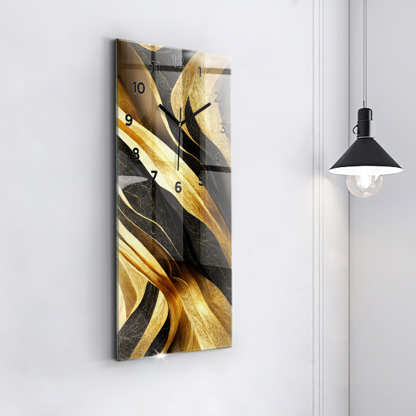 Modern vertical wall clock Elegant abstraction