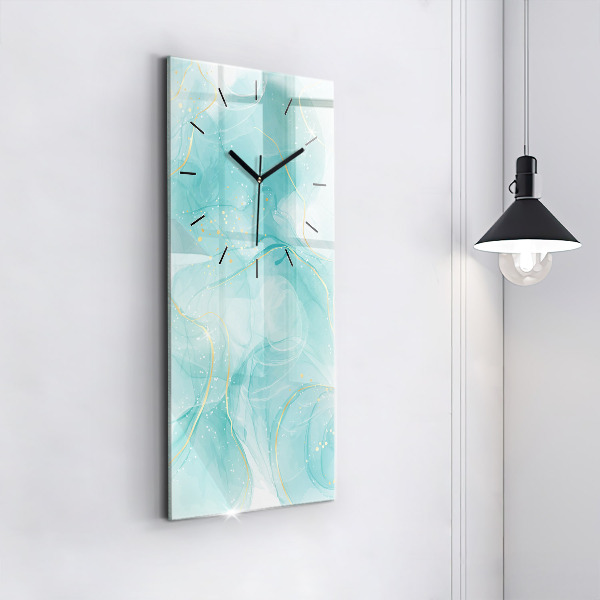 Modern vertical wall clock Abstract marble
