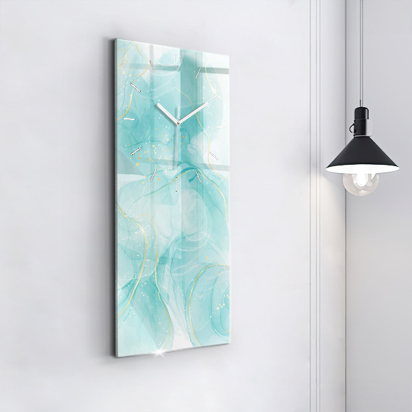 Modern vertical wall clock Abstract marble