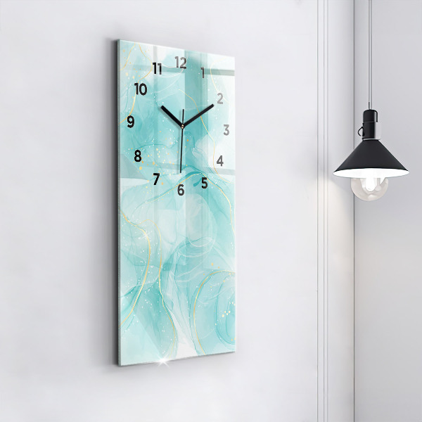 Modern vertical wall clock Abstract marble