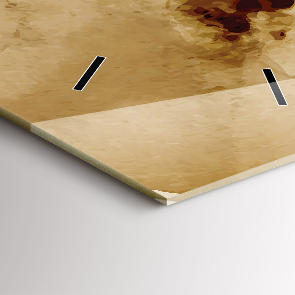 Modern vertical wall clock Abstraction spots