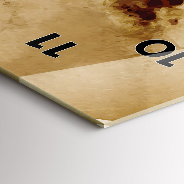 Modern vertical wall clock Abstraction spots