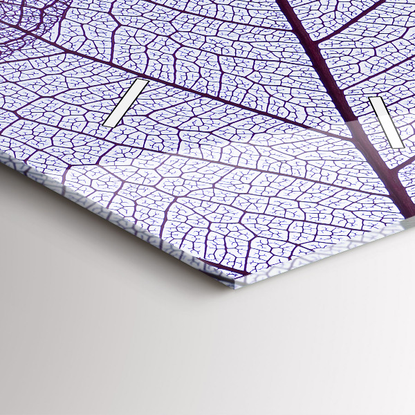 Modern vertical wall clock Leaves – nature