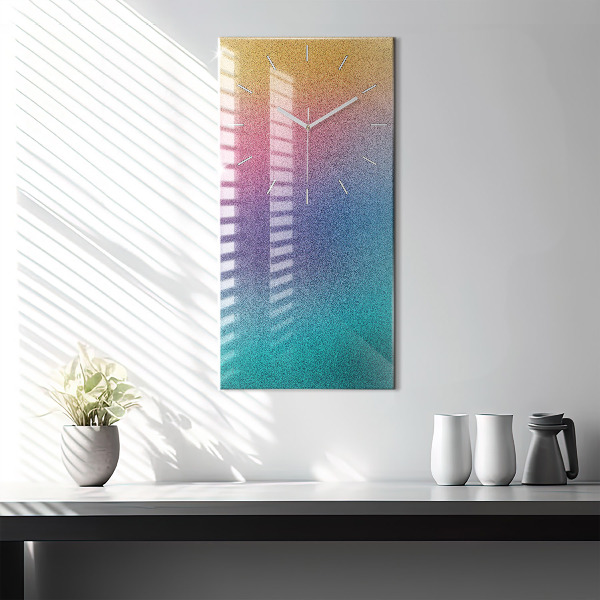 Modern vertical wall clock Gradient pattern