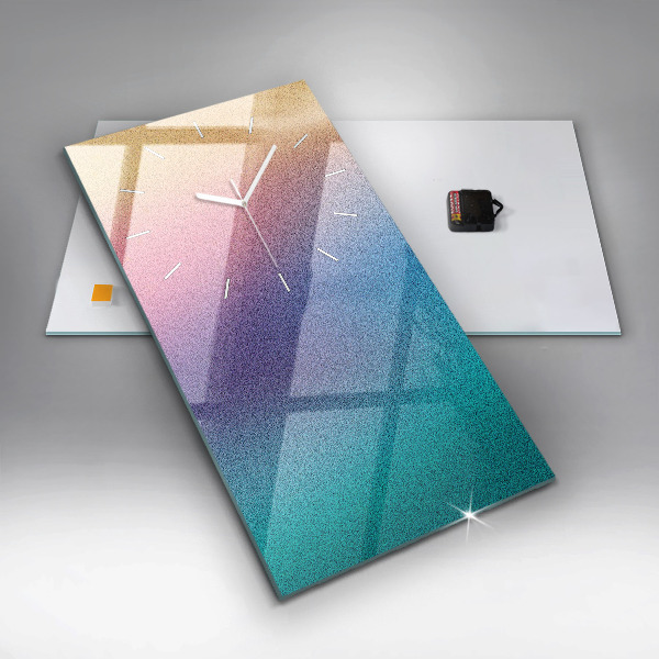 Modern vertical wall clock Gradient pattern