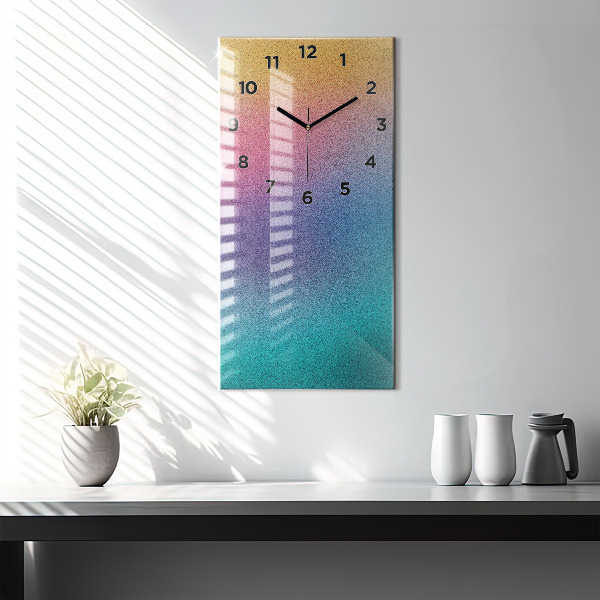 Modern vertical wall clock Gradient pattern