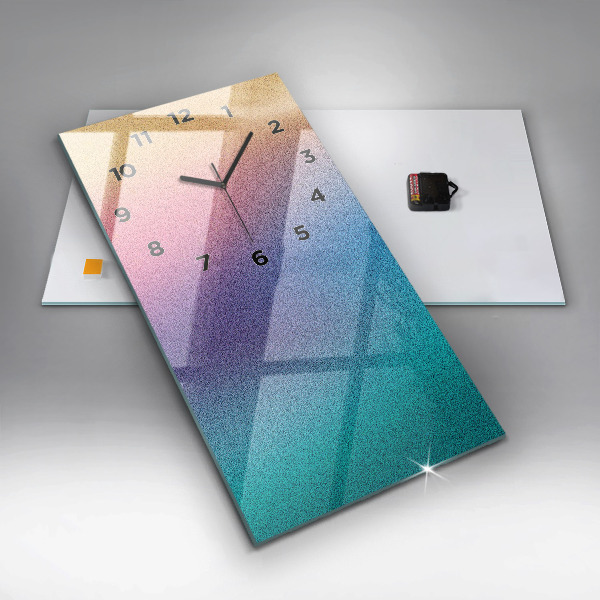 Modern vertical wall clock Gradient pattern
