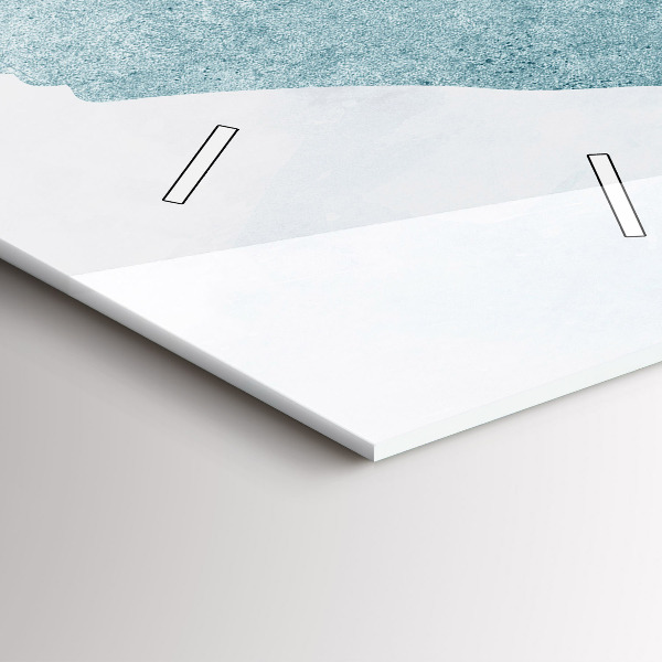 Modern vertical wall clock Abstract whale