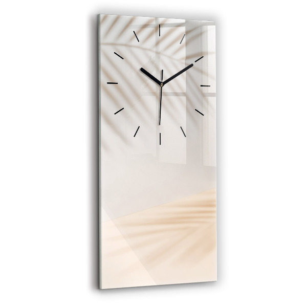 Modern vertical wall clock Creamy abstraction