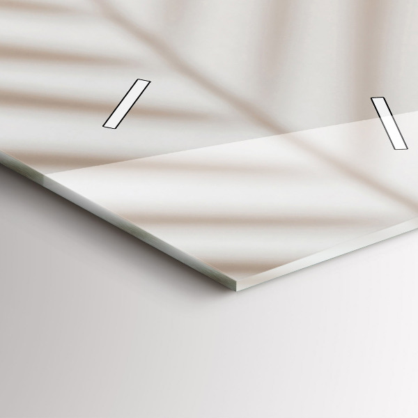 Modern vertical wall clock Creamy abstraction