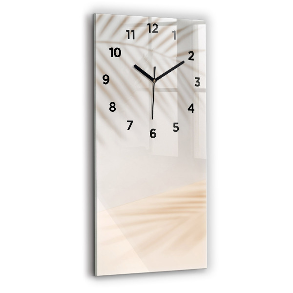 Modern vertical wall clock Creamy abstraction