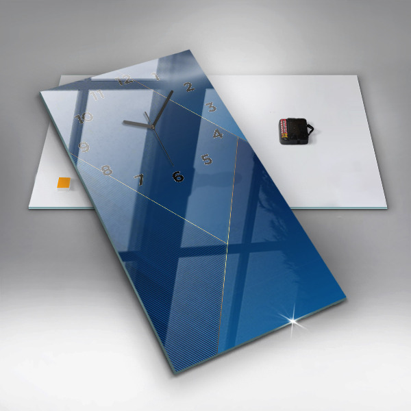 Modern vertical wall clock Decorative abstraction