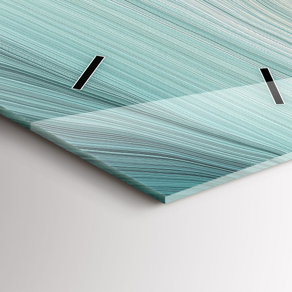 Modern vertical wall clock Wave abstraction