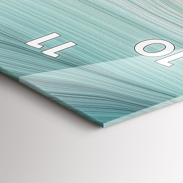 Modern vertical wall clock Wave abstraction