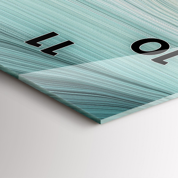 Modern vertical wall clock Wave abstraction