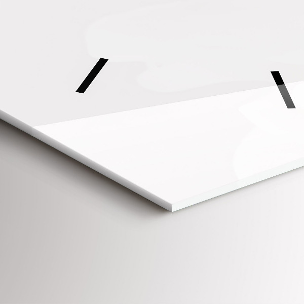 Modern vertical wall clock Peony flowers