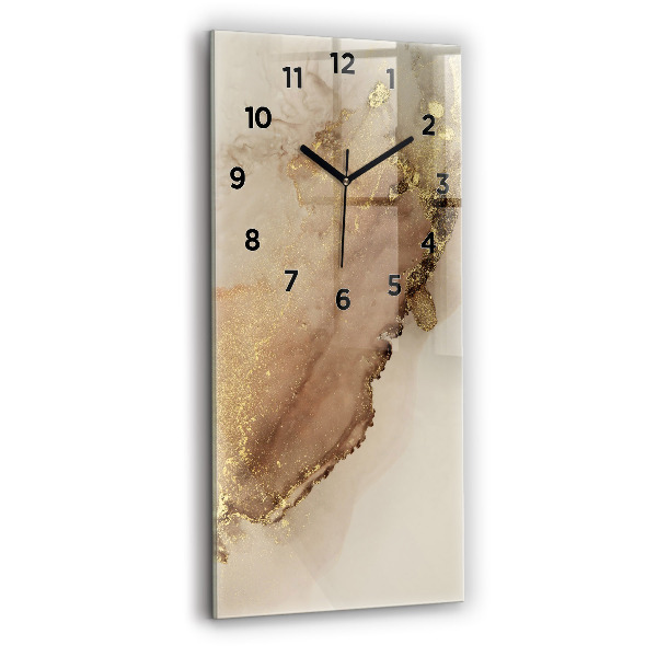 Modern vertical wall clock Beige modern art