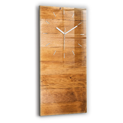 Modern vertical wall clock Wooden boards