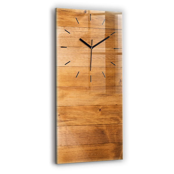 Modern vertical wall clock Wooden boards