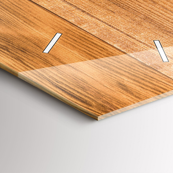 Modern vertical wall clock Wooden boards