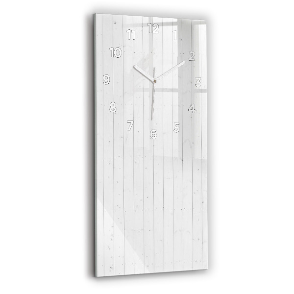 Modern vertical wall clock Wooden panels pattern