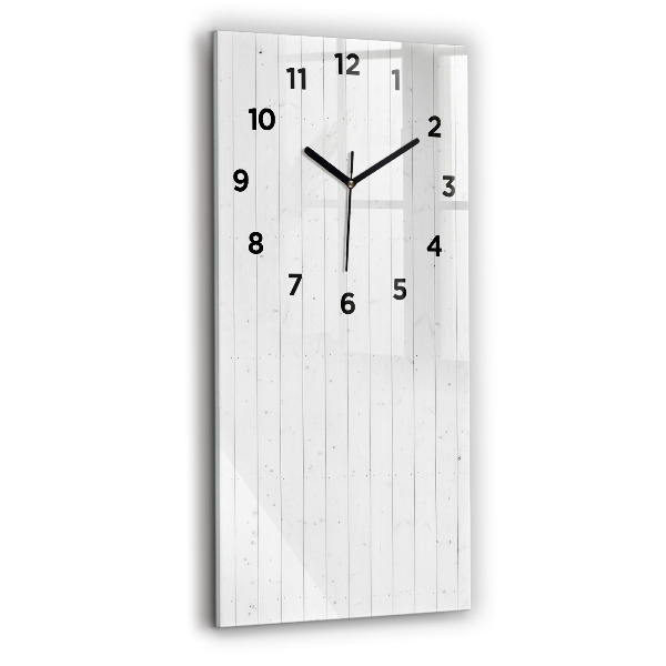 Modern vertical wall clock Wooden panels pattern