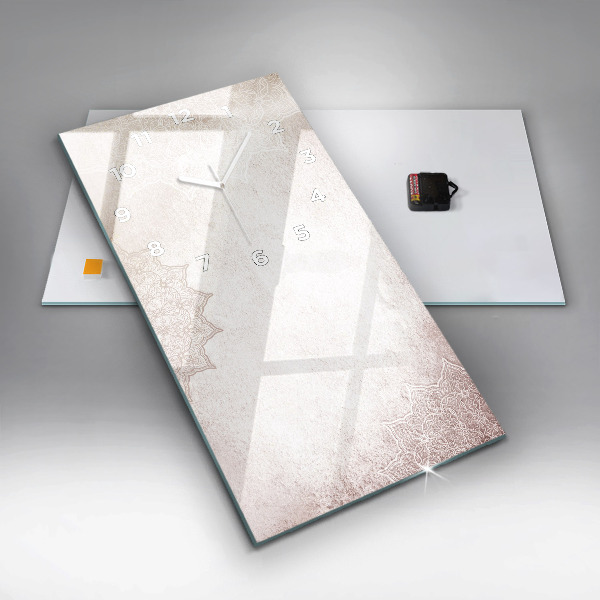 Modern vertical wall clock Decorative pattern