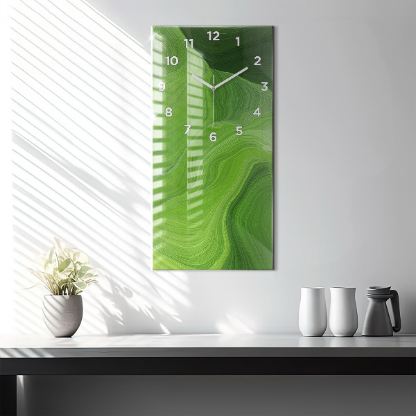 Modern vertical wall clock Modern waves