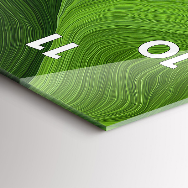 Modern vertical wall clock Modern waves